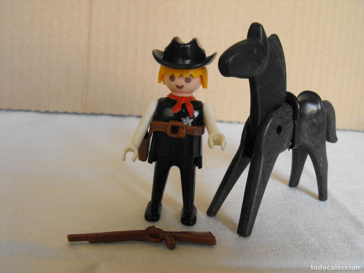 Playmobil: PLAYMOBIL. FAMOBIL. Sherif del oeste con caballo. De la Ref. 3341. Primera &eacute;poca.