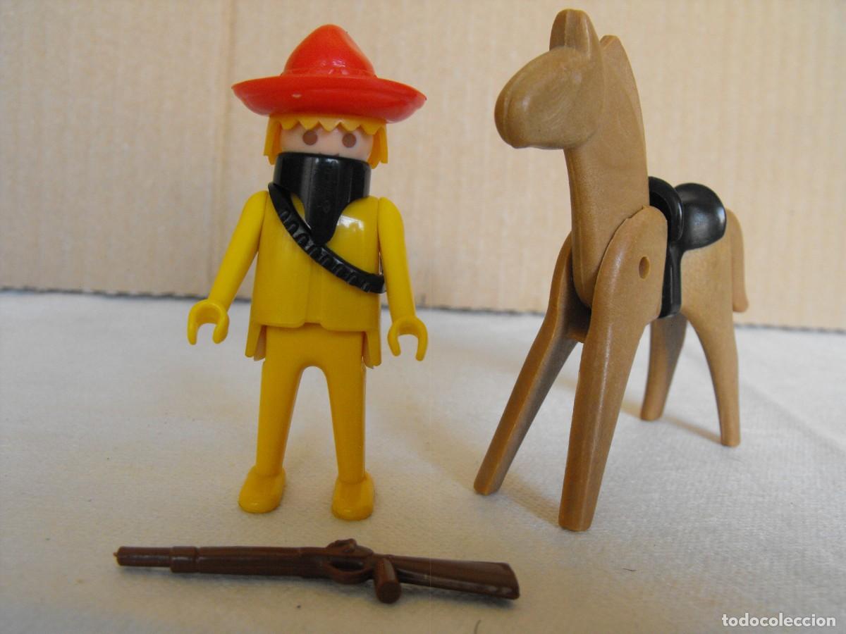 Playmobil: PLAYMOBIL. FAMOBIL. Bandido oeste mexicano con caballo. De la Ref. 3343. Primera &eacute;poca.
