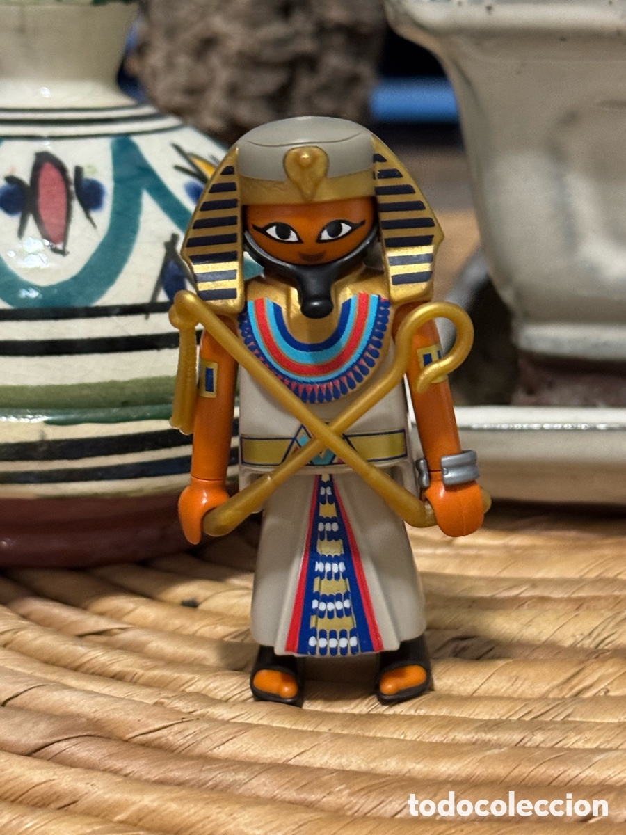 Playmobil: Playmobil Fara&oacute;n Egipcio con cayado y flagelo