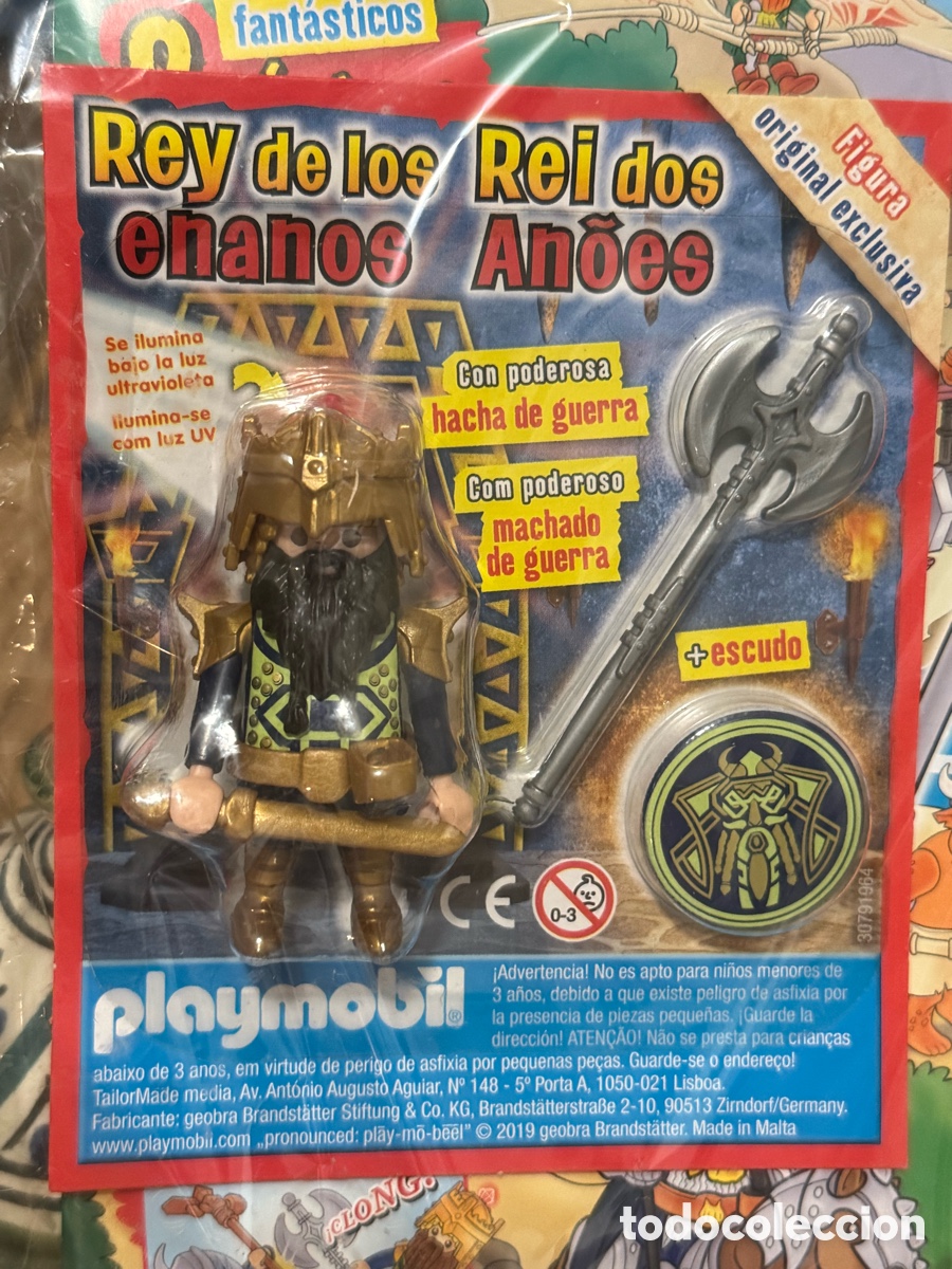 Playmobil: Playmobil Rey de los Enanos Medieval con revista