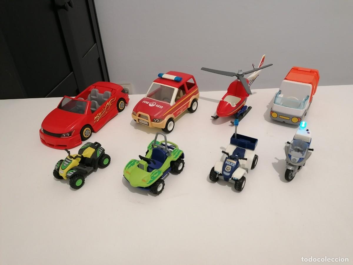 Playmobil: Playmobil Lote de 8 Veh&iacute;culos Buen Estado