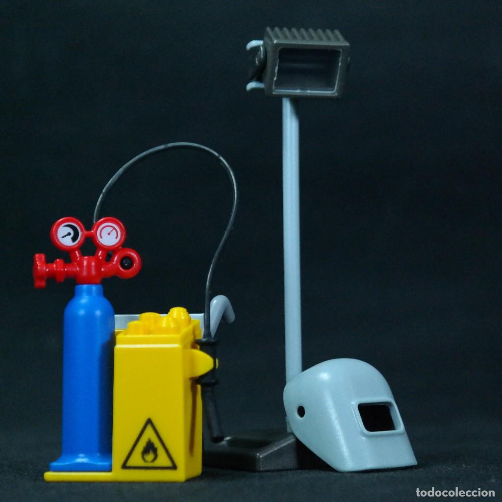 Playmobil: Playmobil grupo de saldar con casco ☼