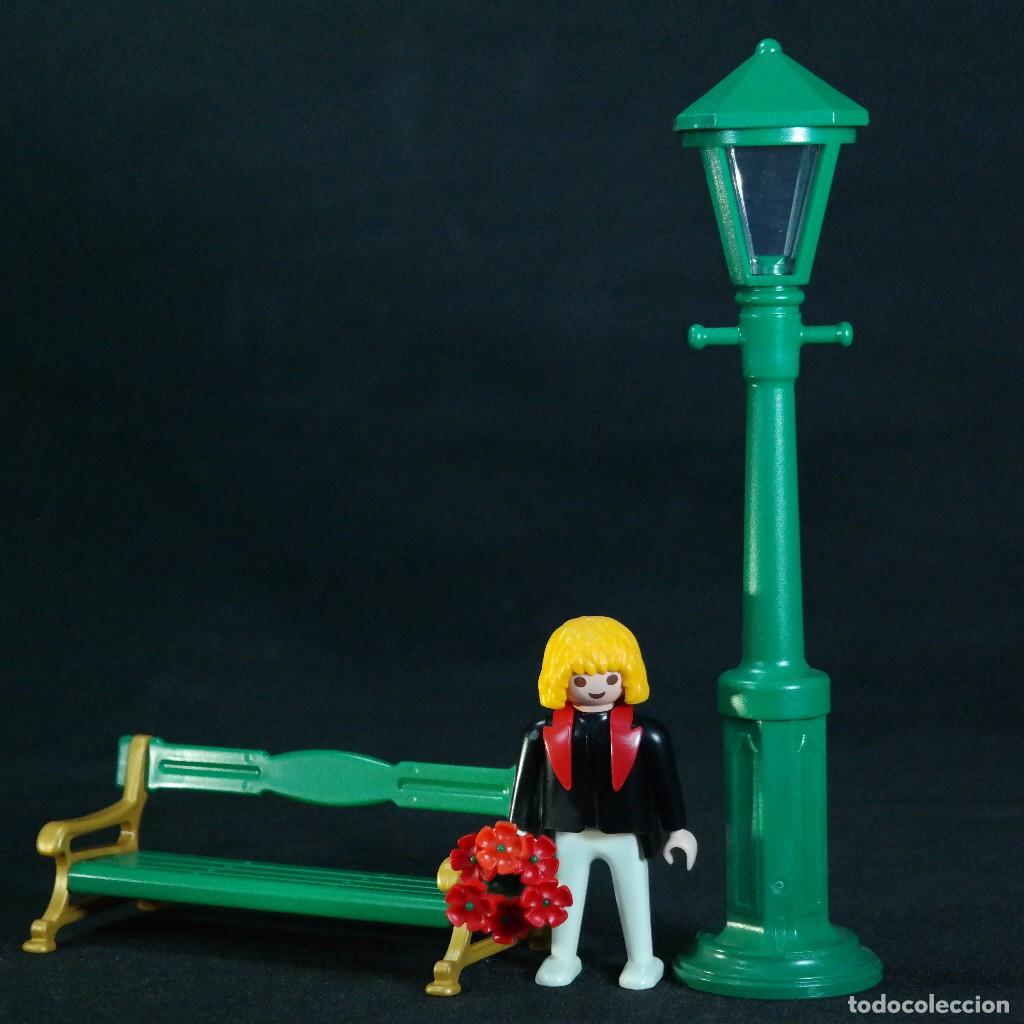 Playmobil: Playmobil caballero victoriano con farol y banco ☼