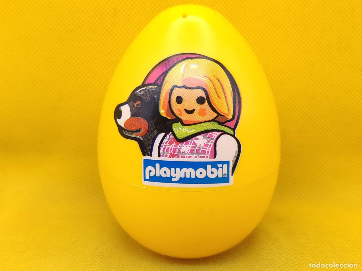 Playmobil: Playmobil Huevo amarillo con Chica con perro REF 4924