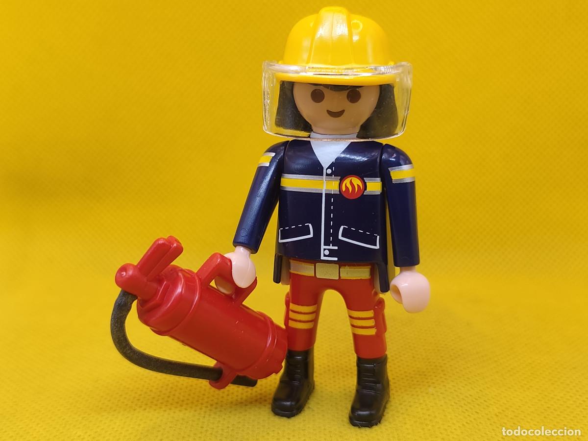 Playmobil: Playmobil Bombero con casco amarillo