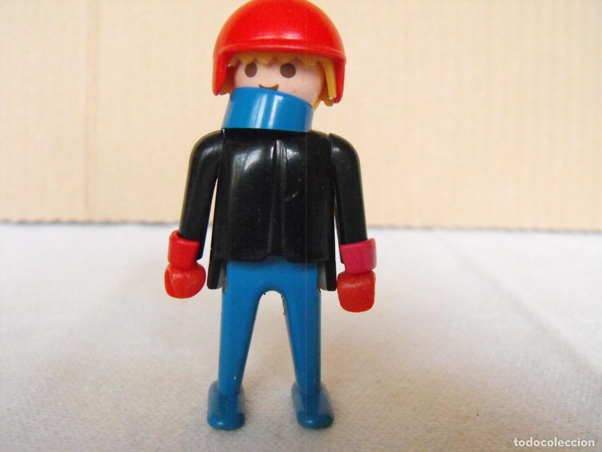 Playmobil: PLAYMOBIL. Figura de motorista. De la Ref. 3565. Primera &eacute;poca.