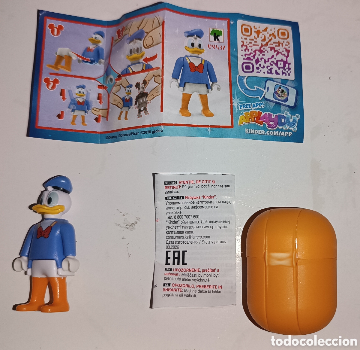 Playmobil: Playmobil Huevo Kinder Disney - Pato Donald
