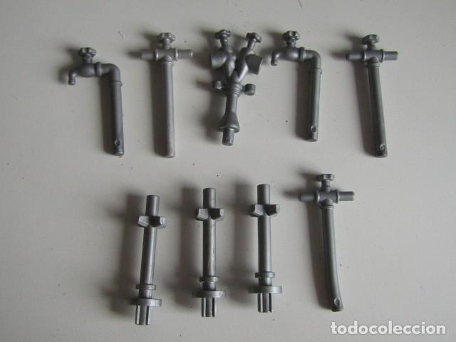 Playmobil: DIFICIL ACCESORIOS PLATEADOS PARA INCENDIOS CALLES BOMBEROS PLAYMOBIL