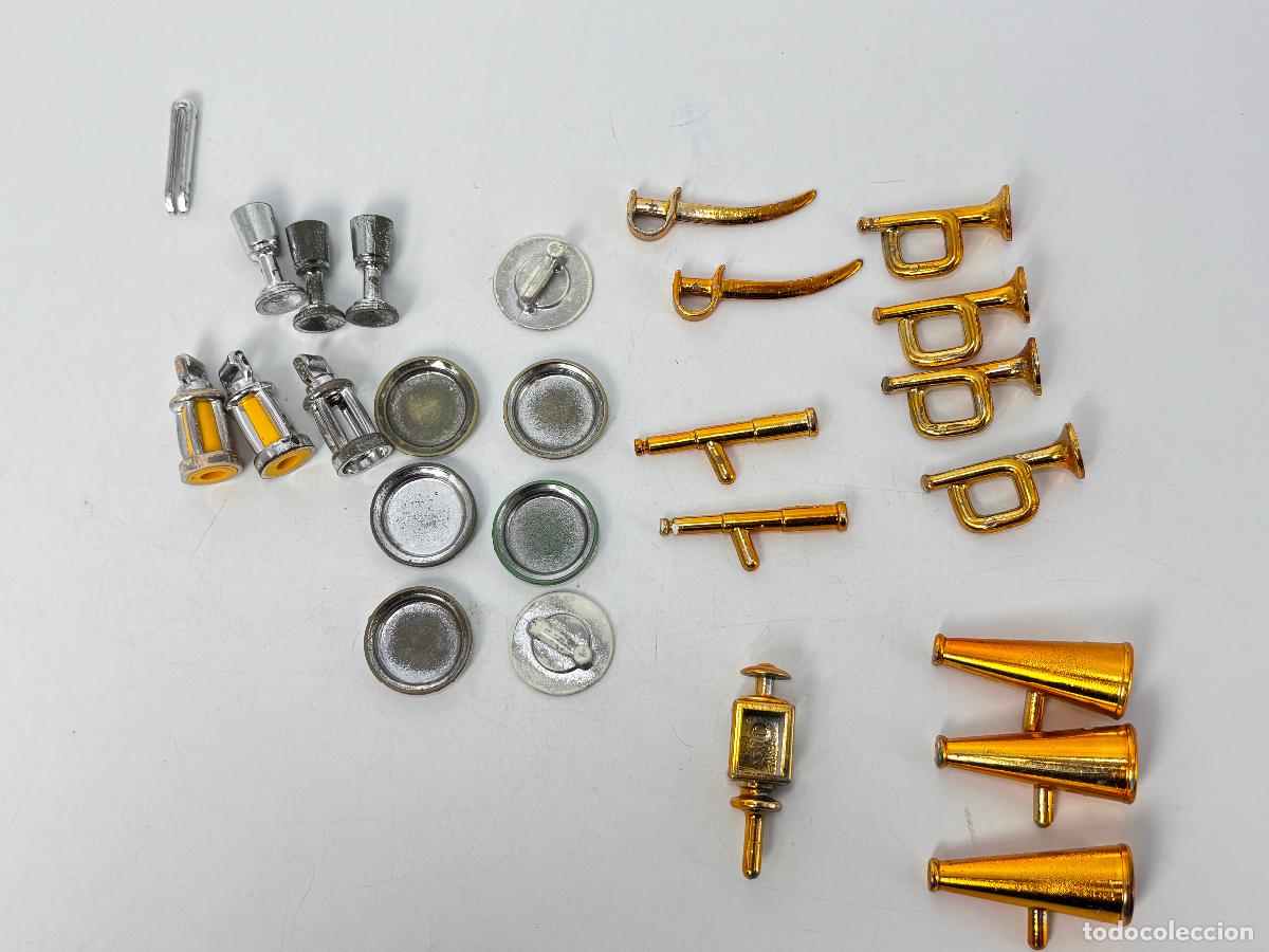 Playmobil: Playmobil lote trompeta catalejo plato faro cromado dorado y plato