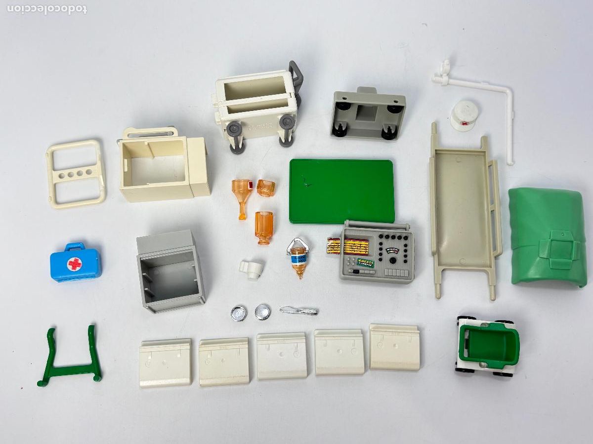 Playmobil: Playmobil 3495 3459 lote accesorios quir&oacute;fano habitaci&oacute;n hospital