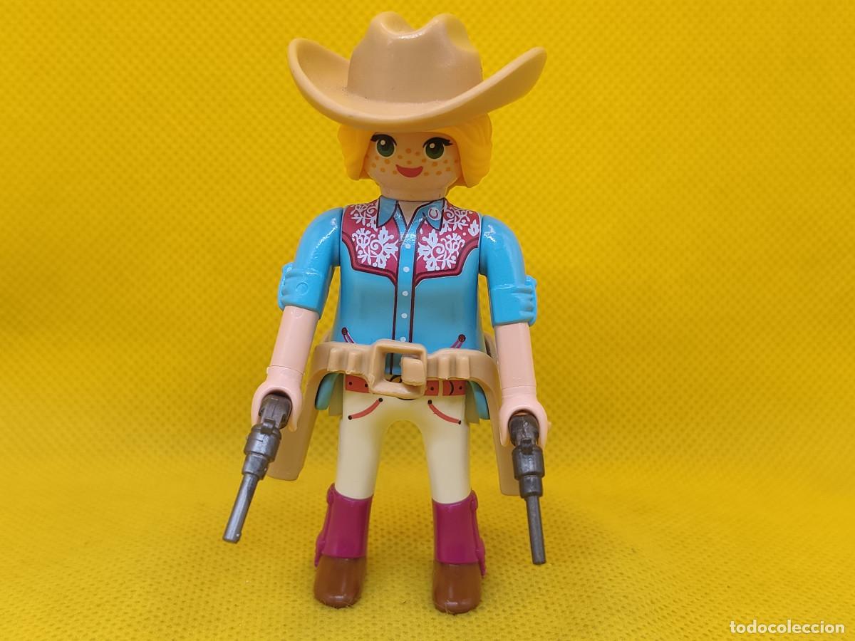 Playmobil: Playmobil Cowgirl, vaquera con dos pistolas