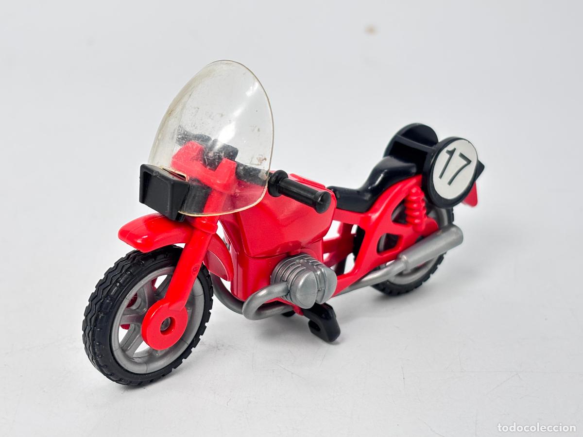 Playmobil: Playmobil 3565 moto roja carreras