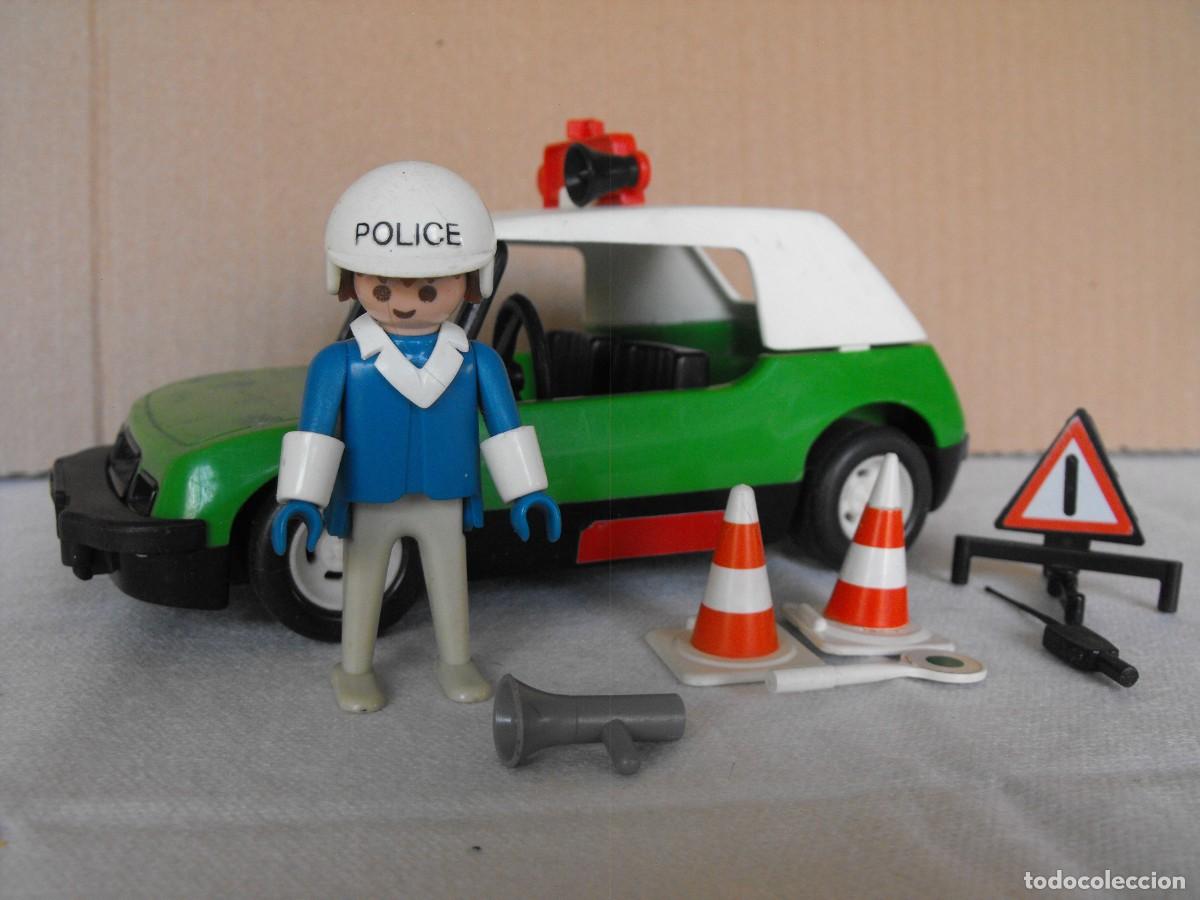 Playmobil: PLAYMOBIL. Coche de policia. De la ref. 3215. Incompleto. Primera &eacute;poca.