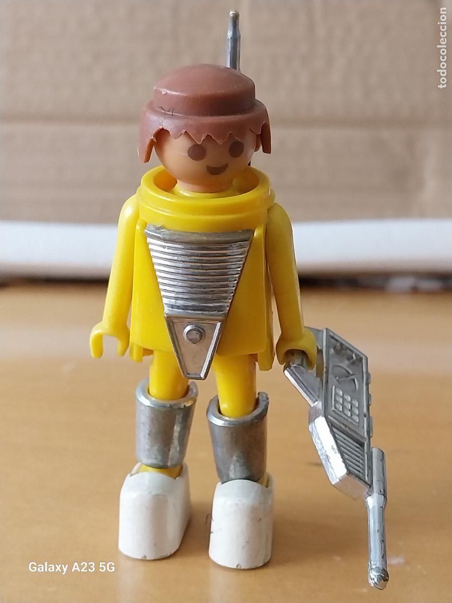 Playmobil: PLAYMOBIL FIGURA GEOBRA 1974 ASTRONAUTA ORIGINAL JUGADO EQUIPO DE COMUNICACION