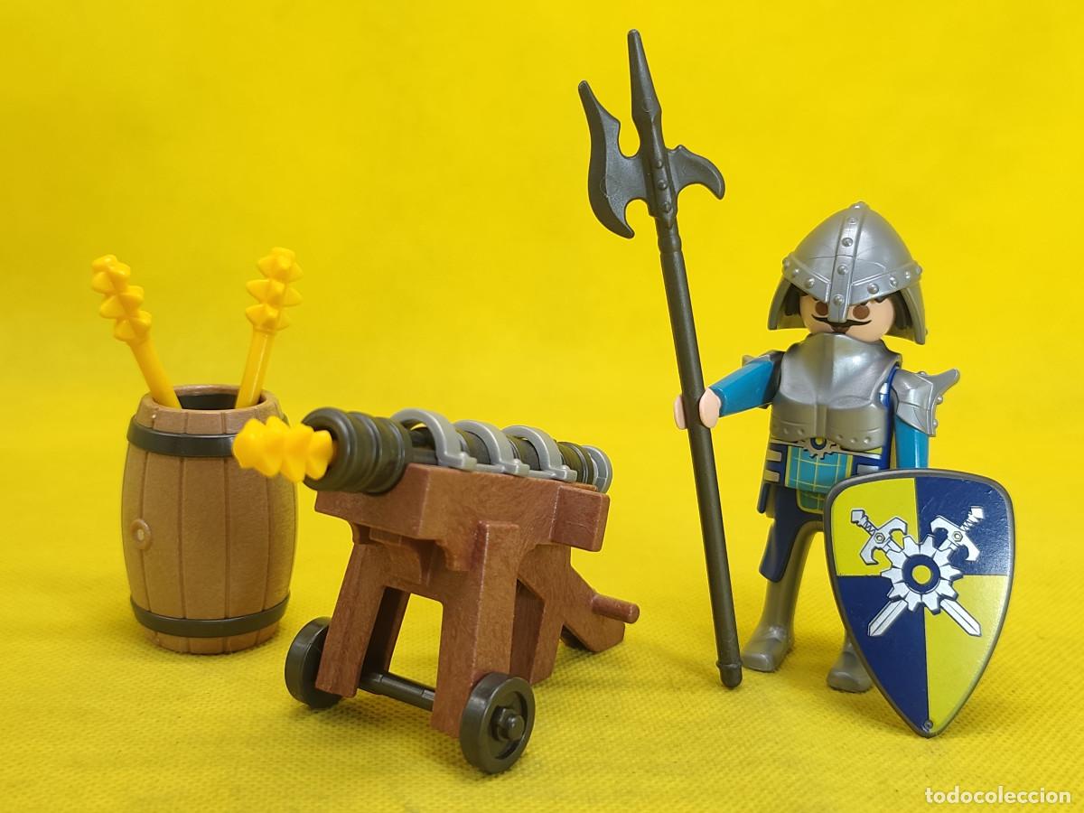 Playmobil: Playmobil Artillero medieval novelmore, caballero con ca&ntilde;on