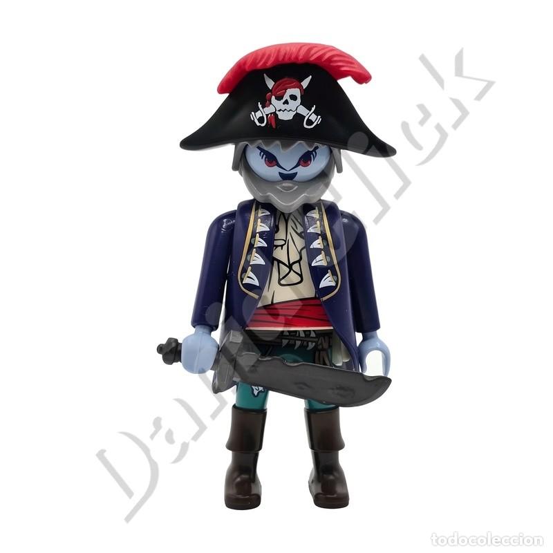 Playmobil: Playmobil - Capit&aacute;n pirata fantasma, esqueleto zombie, barco fantasma