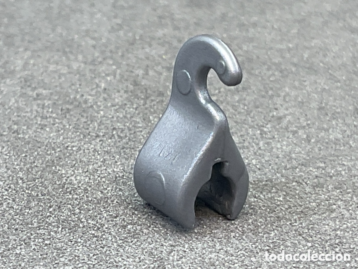 Playmobil: ACCESORIO PLAYMOBIL. ADAPTADOR, GANCHO, CLIP, SOPORTE, COLOR GRIS.