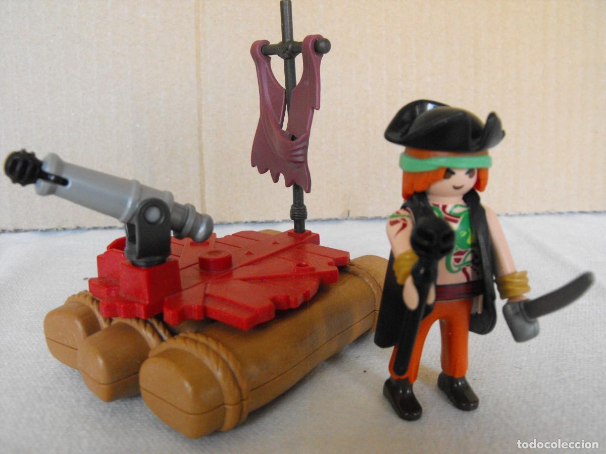 Playmobil: PLAYMOBIL. Balsa con pirata. De la ref. 5655.