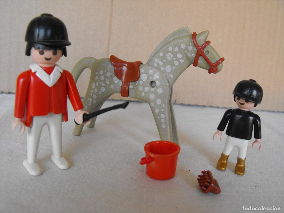 Playmobil: PLAYMOBIL. Figura jinetes con caballol. De la ref. 3305. Primera &eacute;poca.