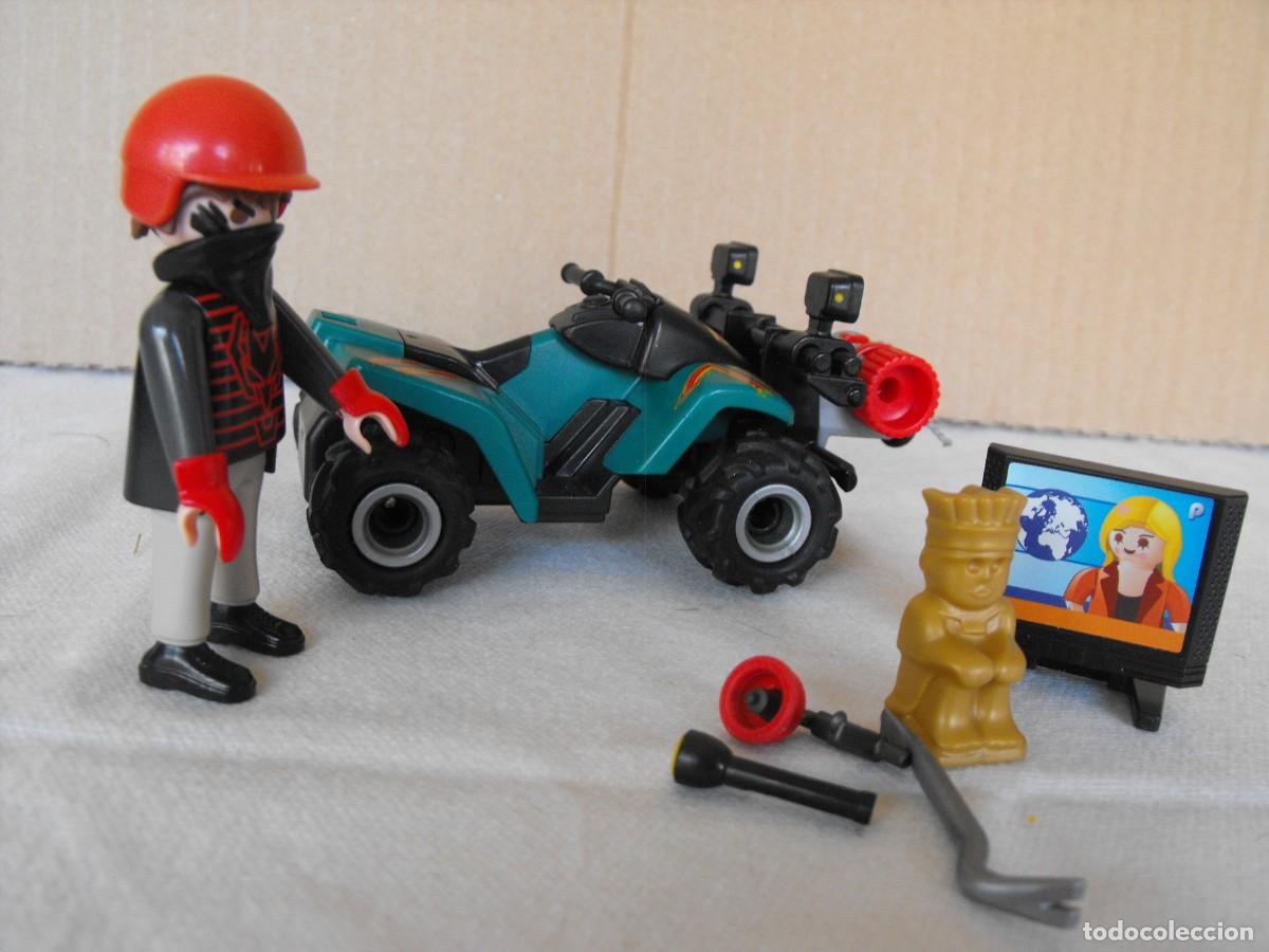Playmobil: PLAYMOBIL. Ladr&oacute;n con quad. De la ref. 6879. - Foto 2