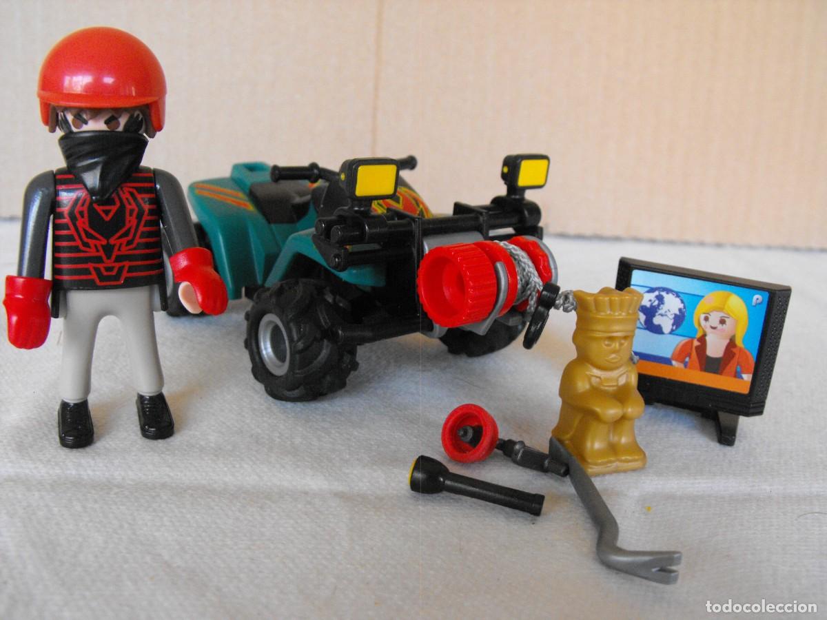 Playmobil: PLAYMOBIL. Ladr&oacute;n con quad. De la ref. 6879.