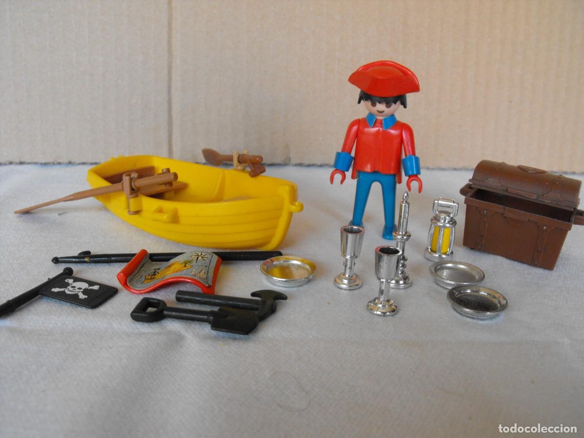 Playmobil: PLAYMOBIL. Marinero con barca. Piratas. De la Ref. 3570. Primera &eacute;poca.