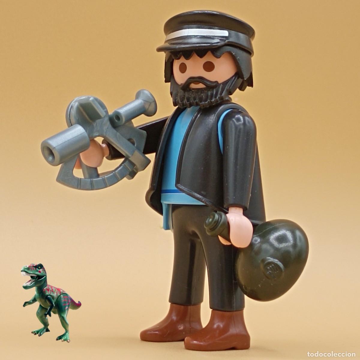 Playmobil: Playmobil figura Capitan Haddock tintin pirata isla barco comic marinero custom