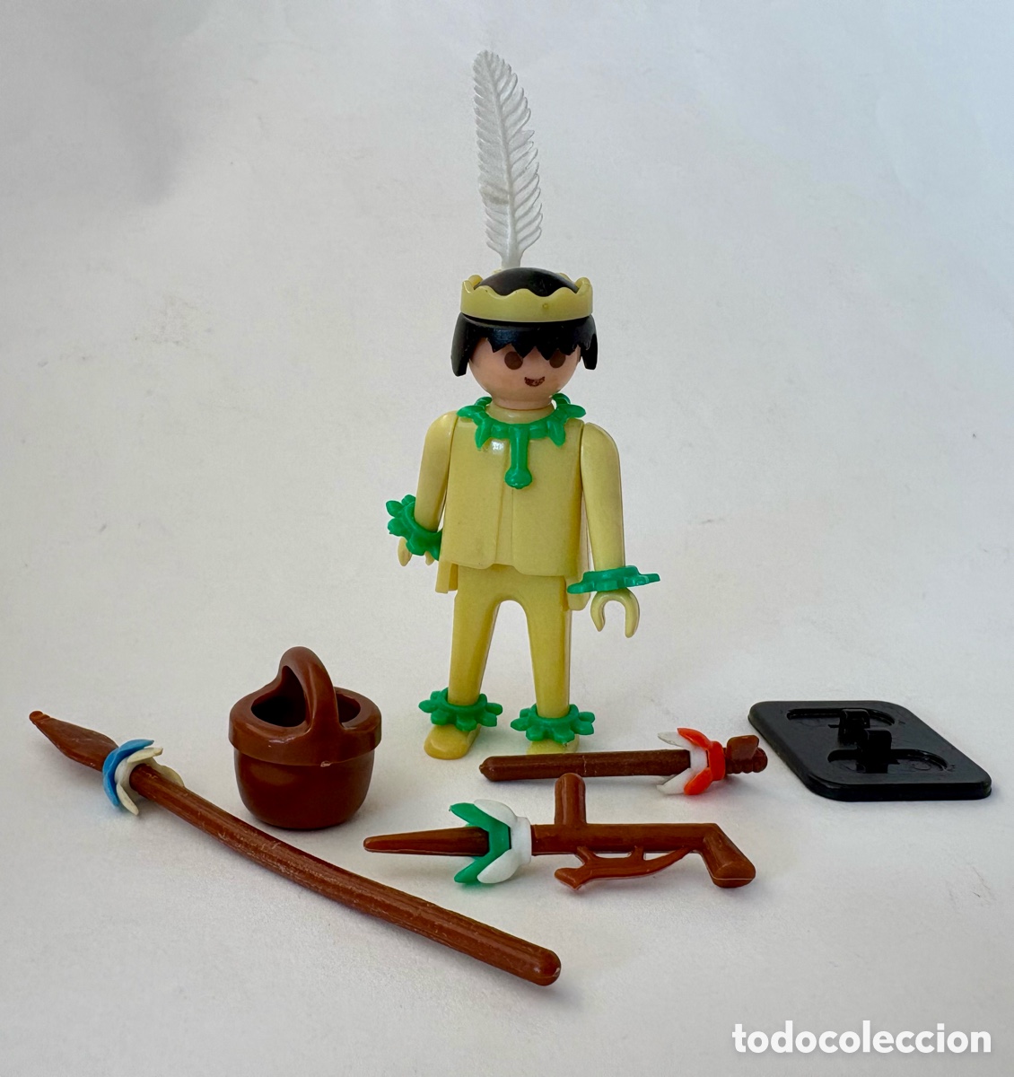 Playmobil: Indio Playmobil de primera generaci&oacute;n, color pastel