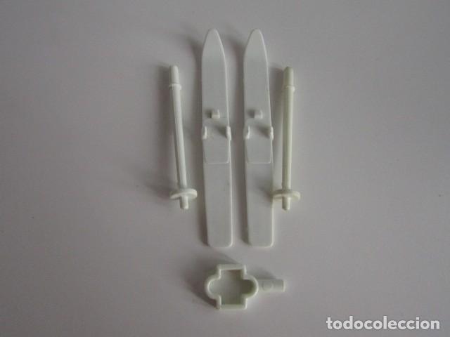 Playmobil: DIFICIL JUEGO COMPLETO ESQUI BLANCO SERIE COLOR 1&ordf; &Eacute;POCA PLAYMOBIL