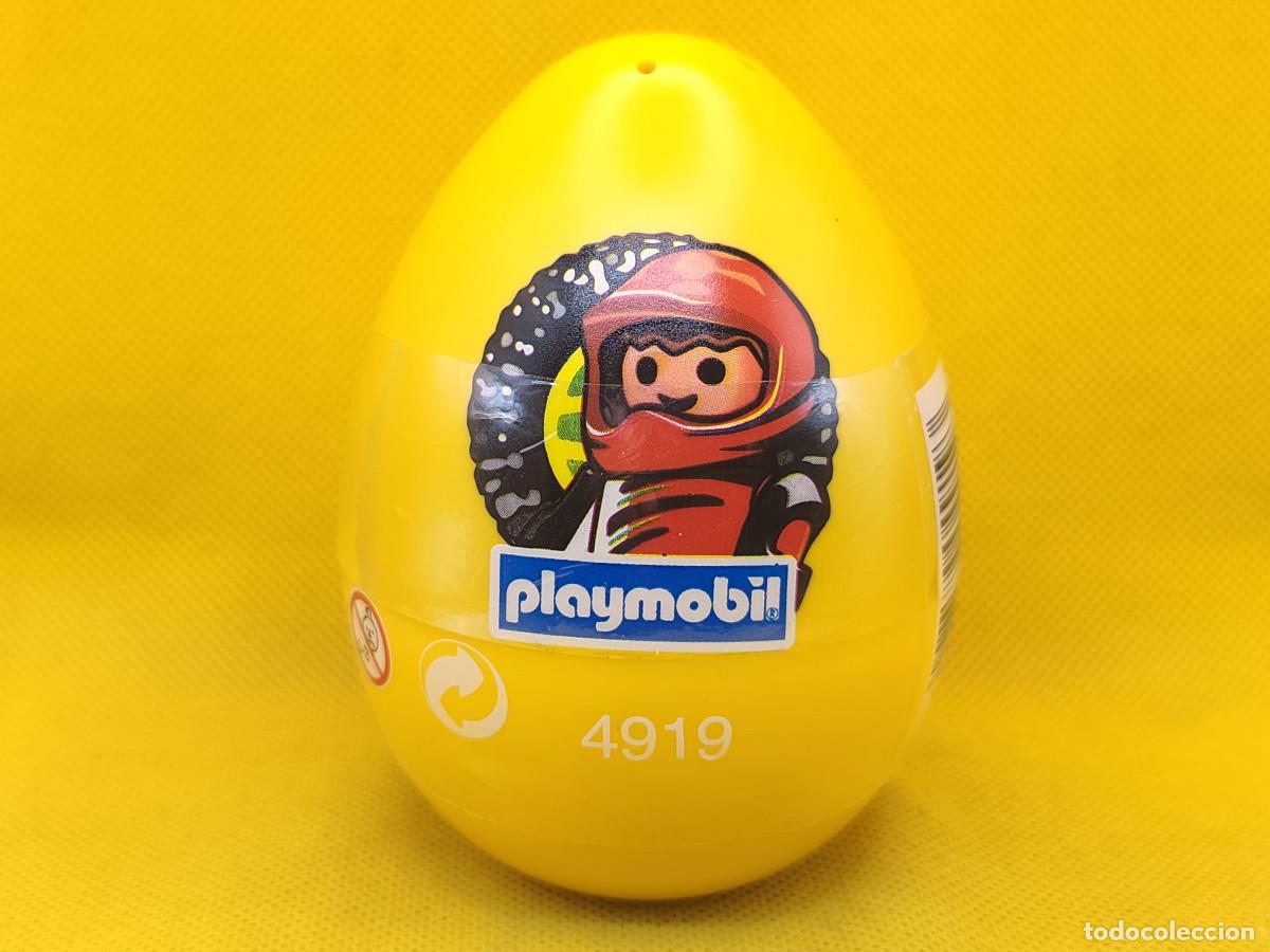 Playmobil: Playmobil Huevo amarillo con ni&ntilde;o con moto REF 4919