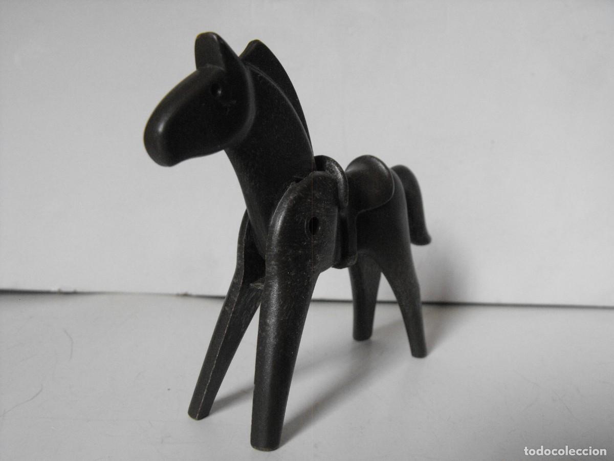 Playmobil: PLAYMOBIL. Figura de caballo. Silla de montar fija. Primera &eacute;poca