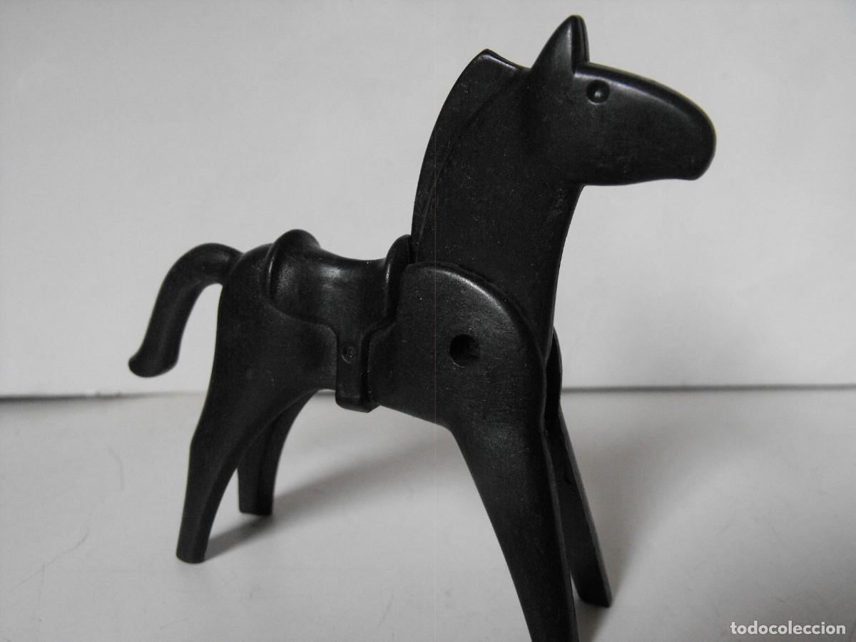 Playmobil: PLAYMOBIL. Figura de caballo. Silla de montar fija. Primera &eacute;poca