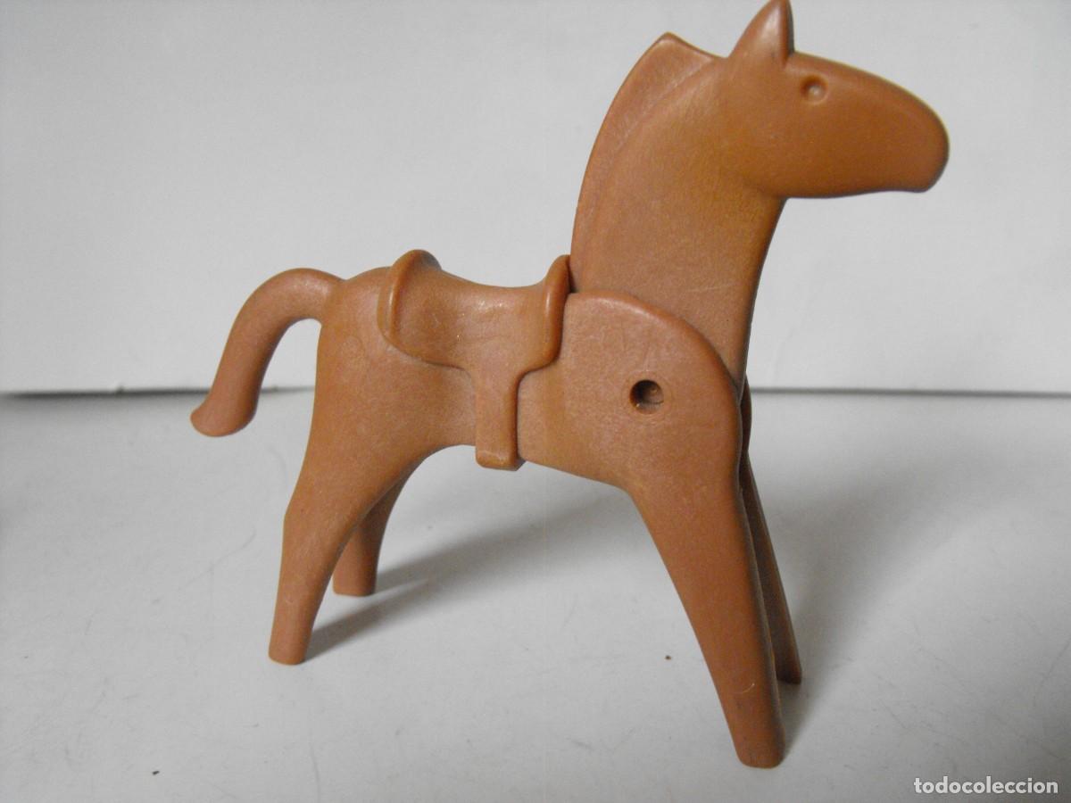Playmobil: PLAYMOBIL. Figura de caballo. Silla de montar fija. Primera &eacute;poca