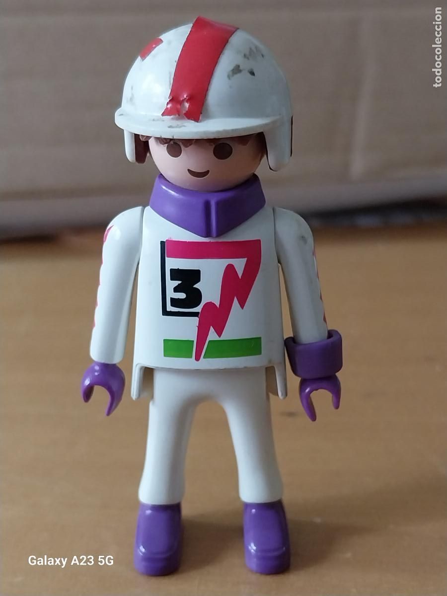 Playmobil: PLAYMOBIL MOTORISTA PILOTO JUGADA ORGINAL **