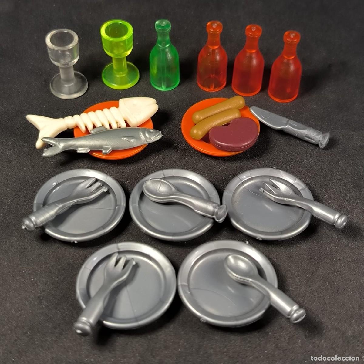 Playmobil: Playmobil cubiertos copas y botellas ☼
