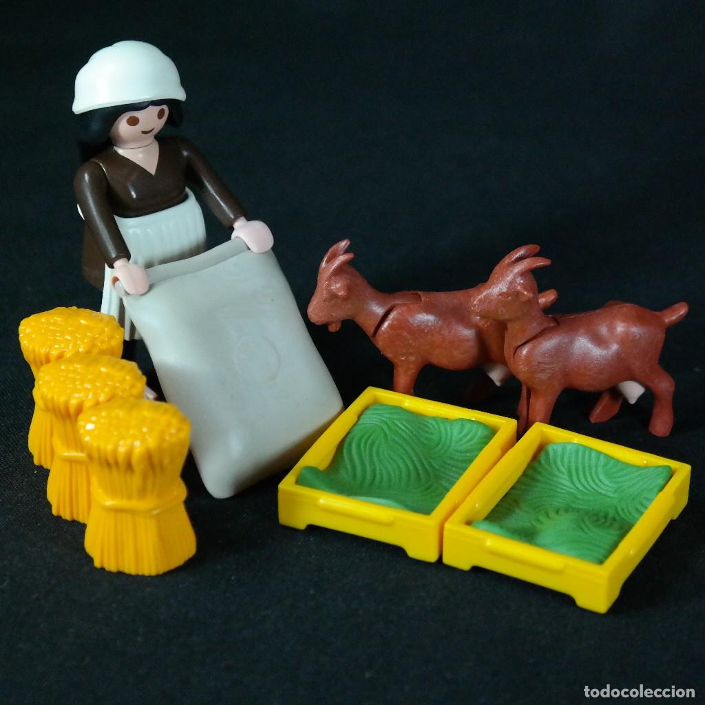 Playmobil: Playmobil granjera con saco ☼