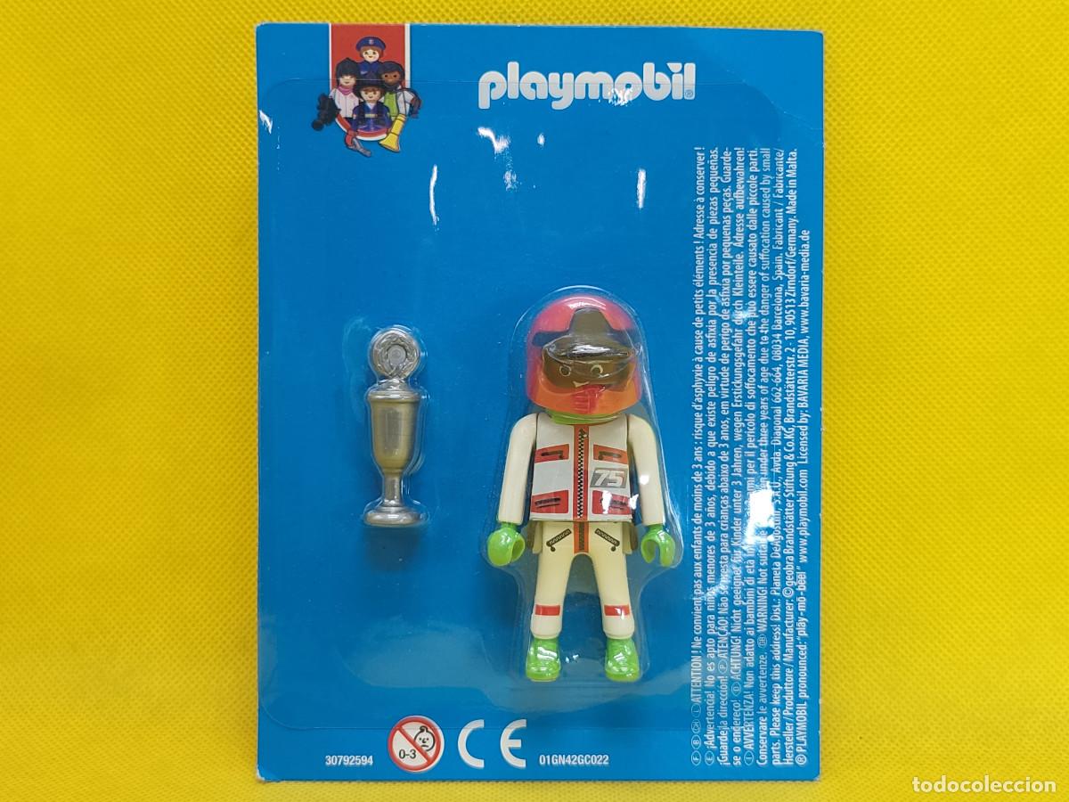 Playmobil: Playmobil Piloto de motos colecci&oacute;n Planeta profesiones