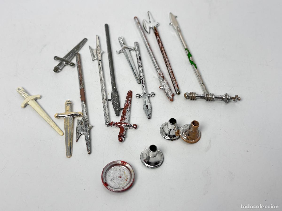 Playmobil: Playmobil lote lanza plato espada medieval primera &eacute;poca
