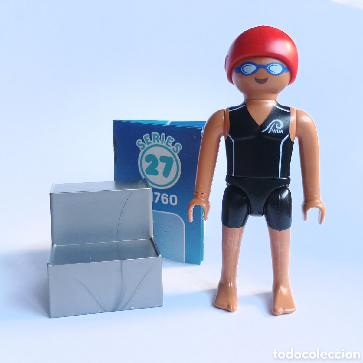 Playmobil: Playmobil Serie 27 nadador con caj&oacute;n