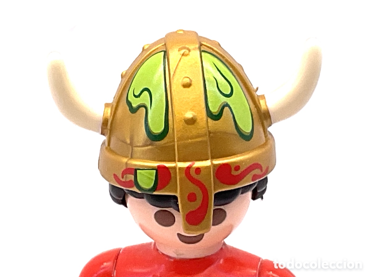 Playmobil: ACCESORIOS PLAYMOBIL. CASCO VIKINGO DORADO.