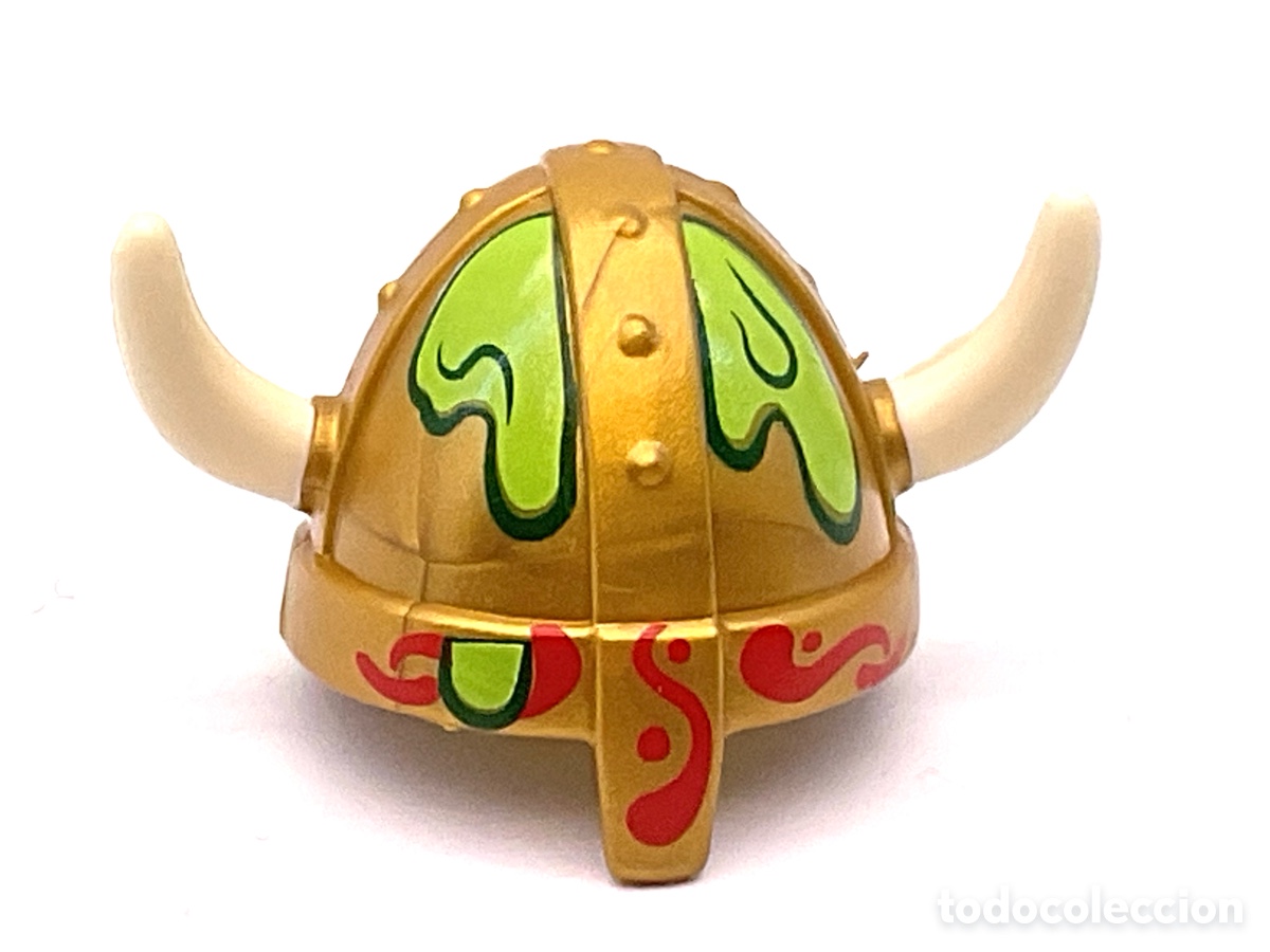 Playmobil: ACCESORIOS PLAYMOBIL. CASCO VIKINGO DORADO.