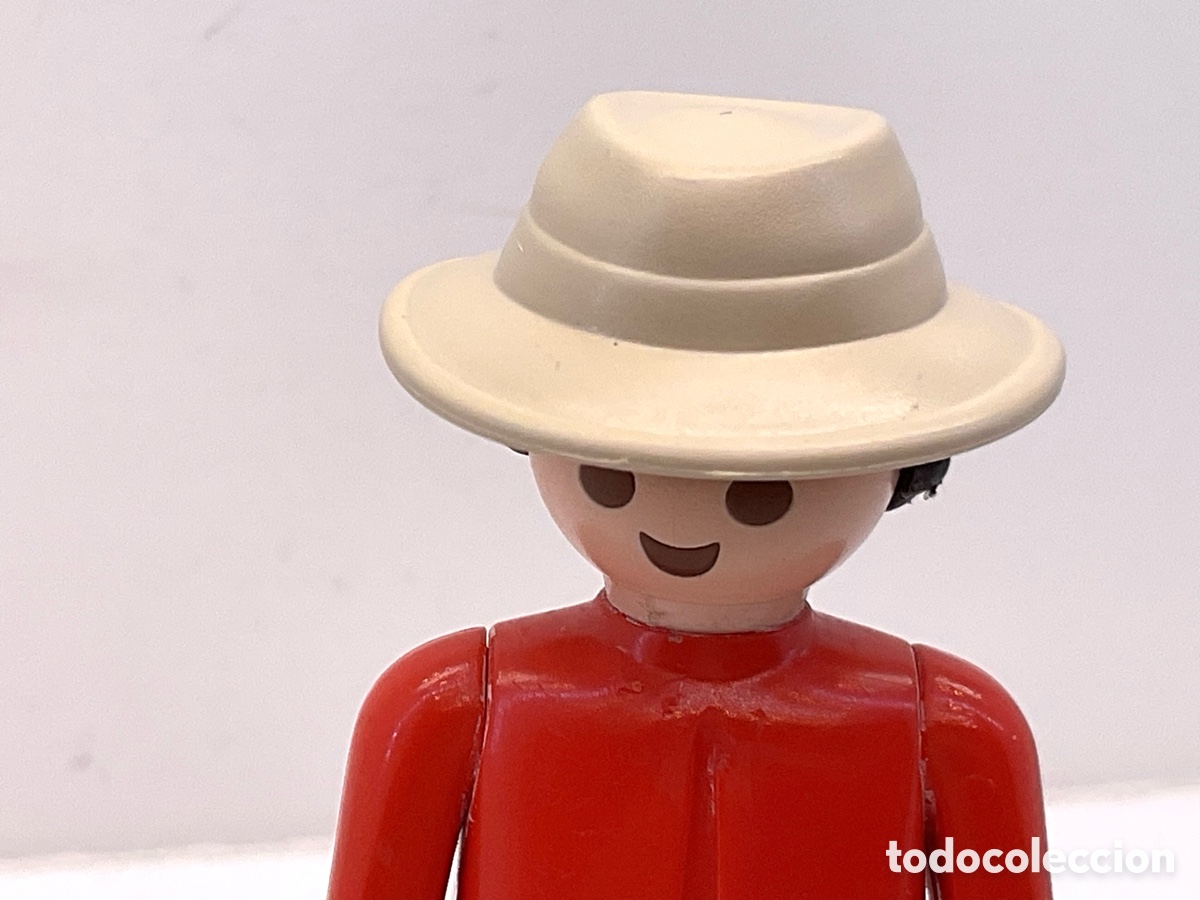Playmobil: ACCESORIOS PLAYMOBIL. SOMBRERO ALA ANCHA COLOR BEIGE O MARFIL. REF GRANJA, OESTE, EPOCA VICTORIANA.