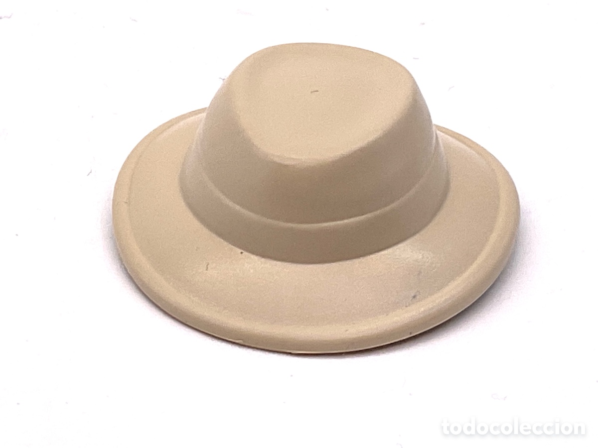 Playmobil: ACCESORIOS PLAYMOBIL. SOMBRERO ALA ANCHA COLOR BEIGE O MARFIL. REF GRANJA, OESTE, EPOCA VICTORIANA.