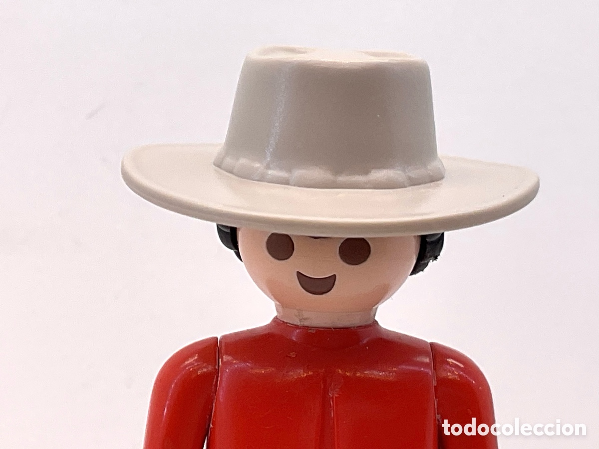 Playmobil: ACCESORIOS PLAYMOBIL. SOMBRERO ALA ANCHA COLOR GRISACEO. REF GRANJA, OESTE, EPOCA VICTORIANA.