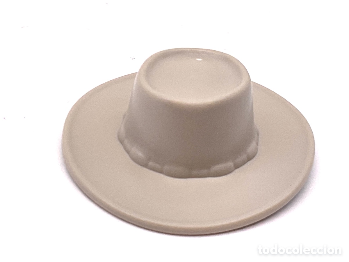 Playmobil: ACCESORIOS PLAYMOBIL. SOMBRERO ALA ANCHA COLOR GRISACEO. REF GRANJA, OESTE, EPOCA VICTORIANA.