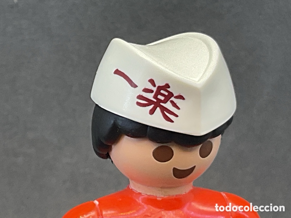 Playmobil: ACCESORIOS PLAYMOBIL. GORRO O TOCA DE COCINERO ASIATICO .