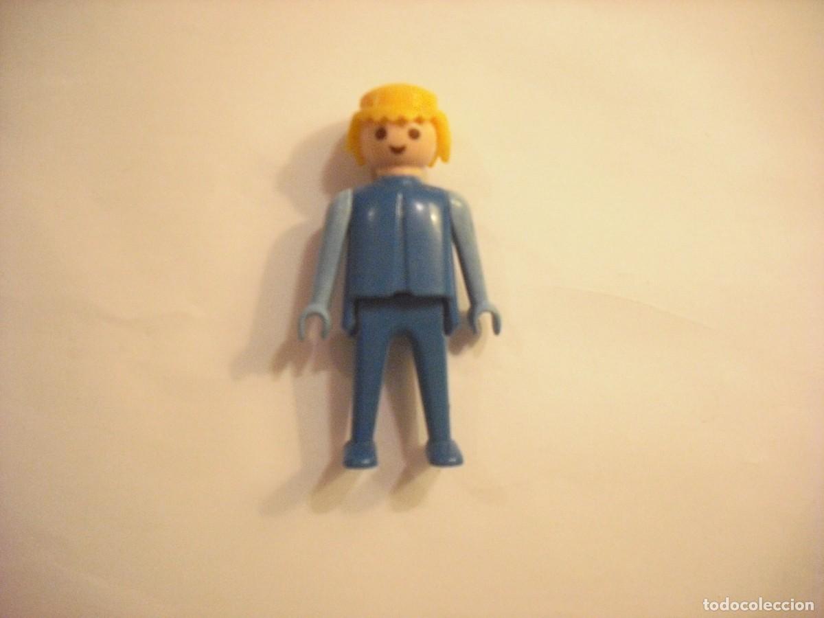 Playmobil: PLAYMOBIL, FIGURA CON TRAJE AZUL Y PELO RUBIO
