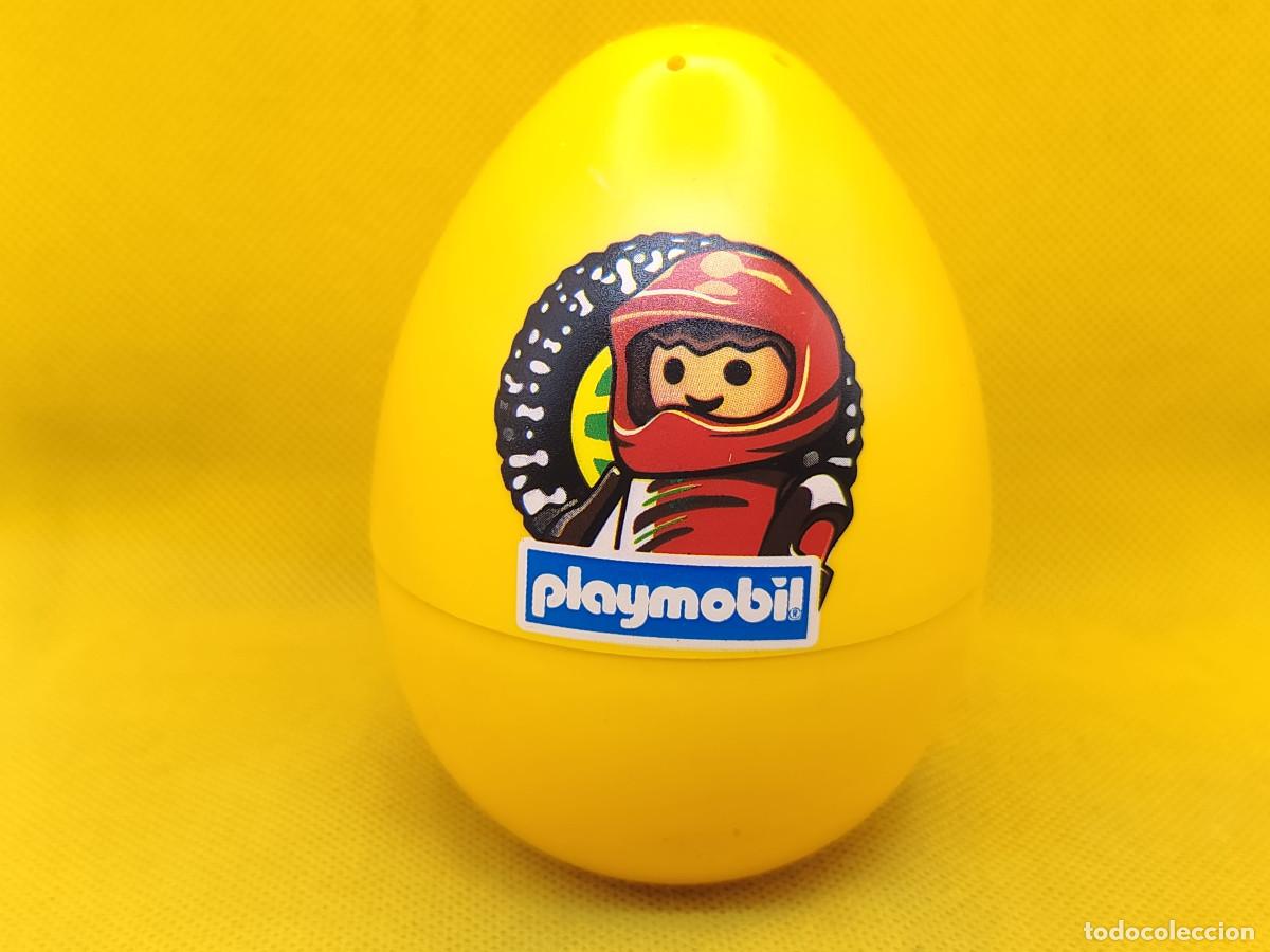 Playmobil: Playmobil Huevo Amarillo Ni&ntilde;o con moto de cross