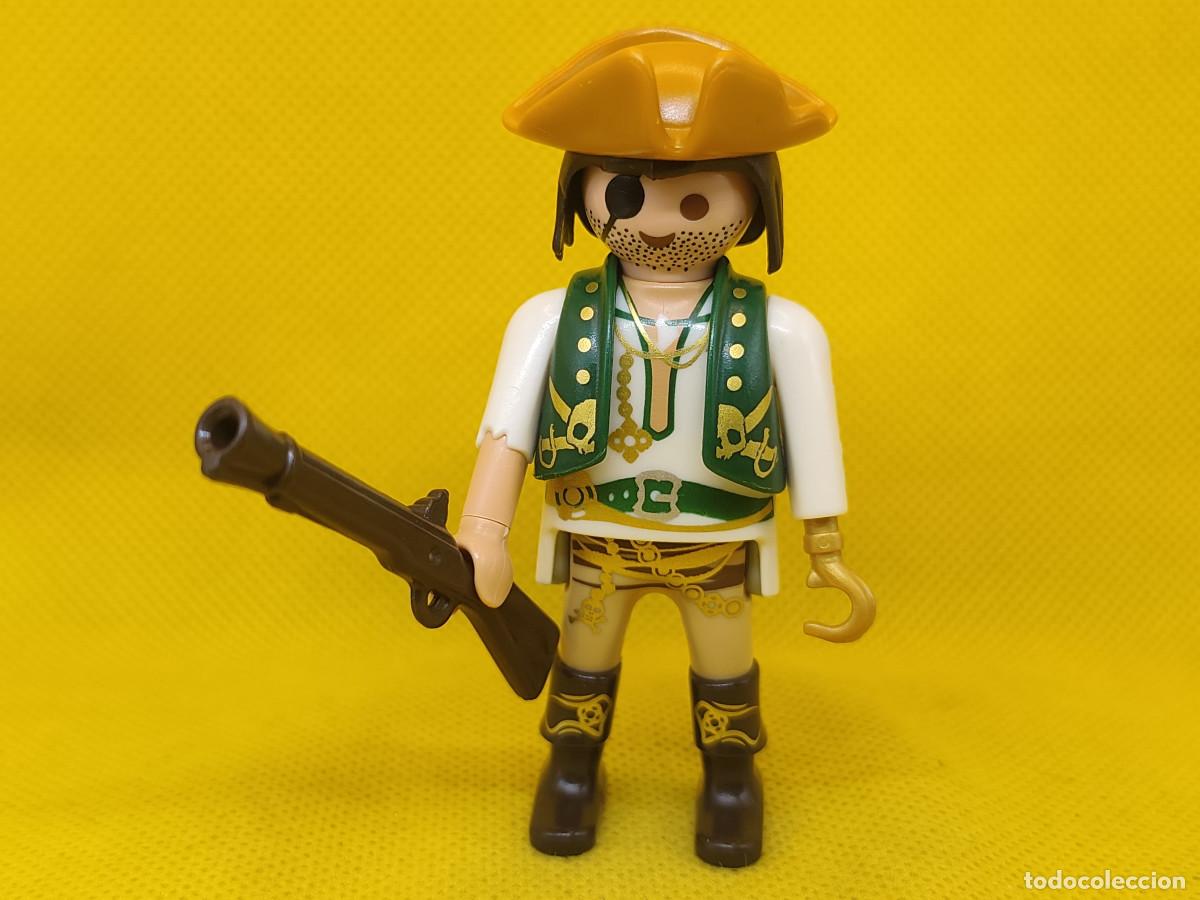 Playmobil: Playmobil Pirata con trabuco, bucanero con garfio