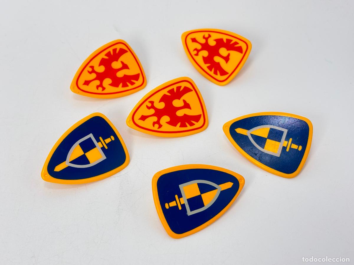 Playmobil: Playmobil lote escudo bandera medieval
